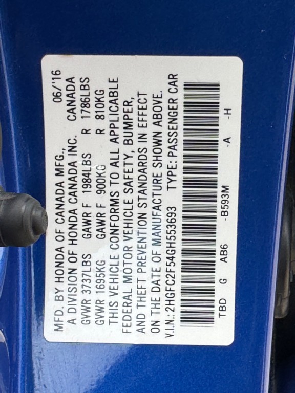 2016 Honda Civic Image 29