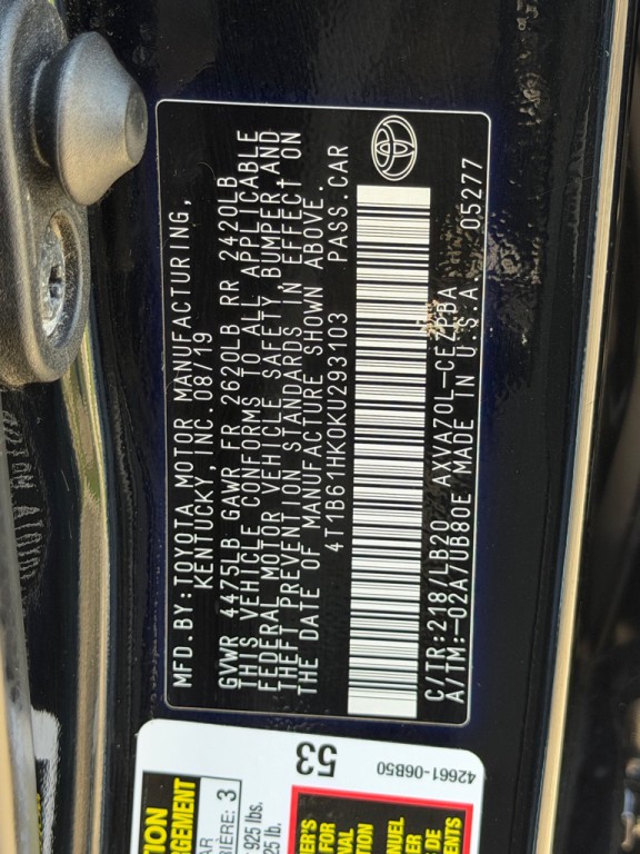 2019 Toyota Camry Image 33