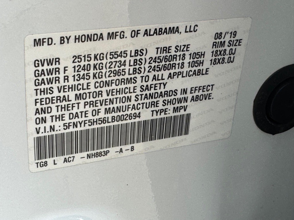 2020 Honda Pilot Image 38