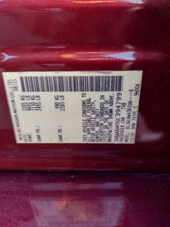 2016 Nissan Maxima Image 26