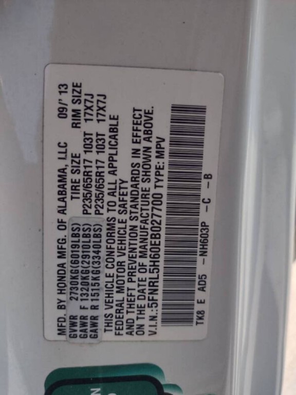 2014 Honda Odyssey Image 21