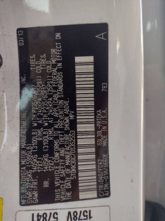 2013 Toyota Sienna Image 22