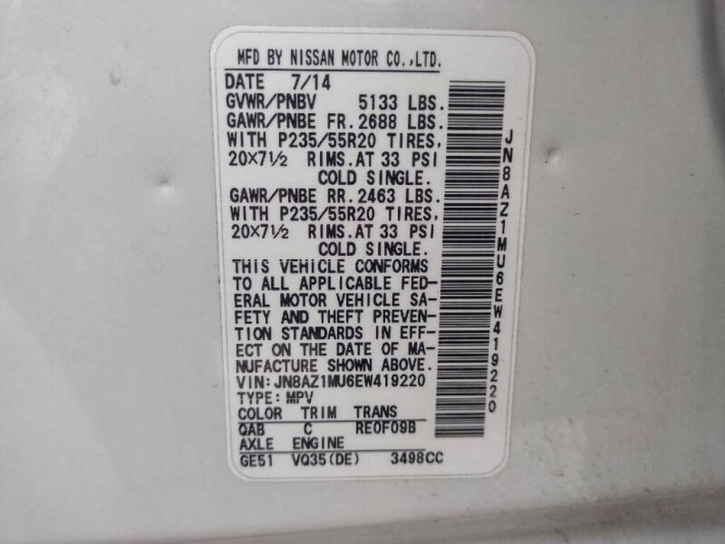 2014 Nissan Murano Image 22