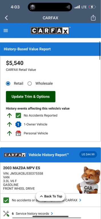 2003 Mazda MPV Image 14