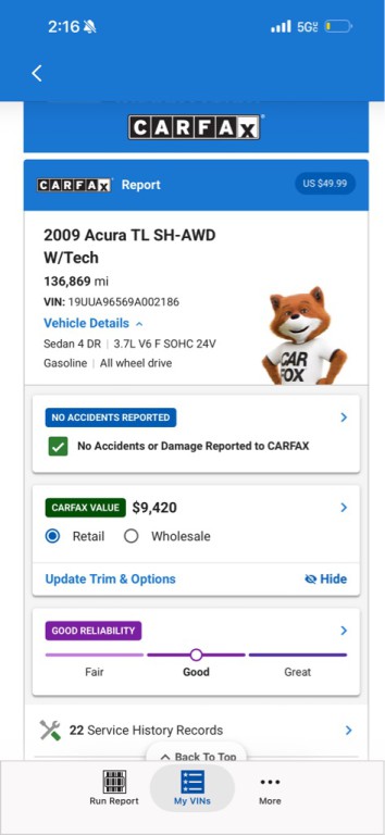 2009 Acura TL Image 17