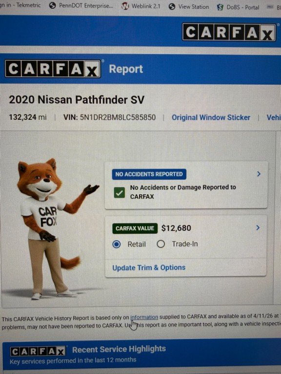 2020 Nissan Pathfinder Image 2