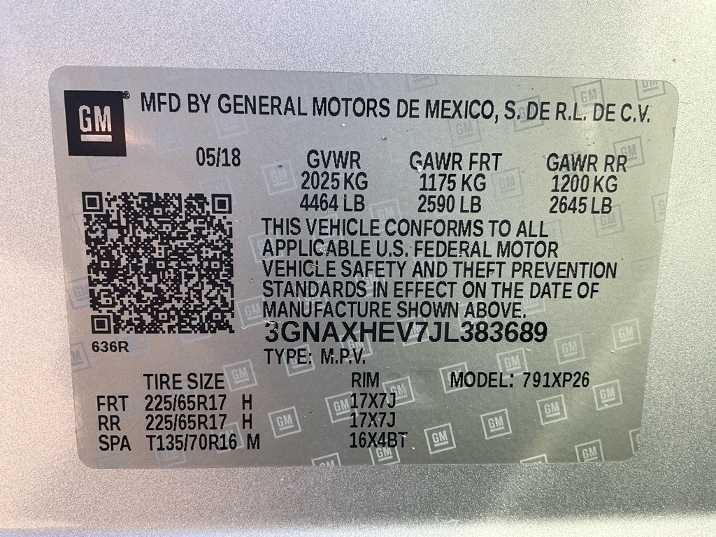 2018 Chevrolet Equinox Image 46
