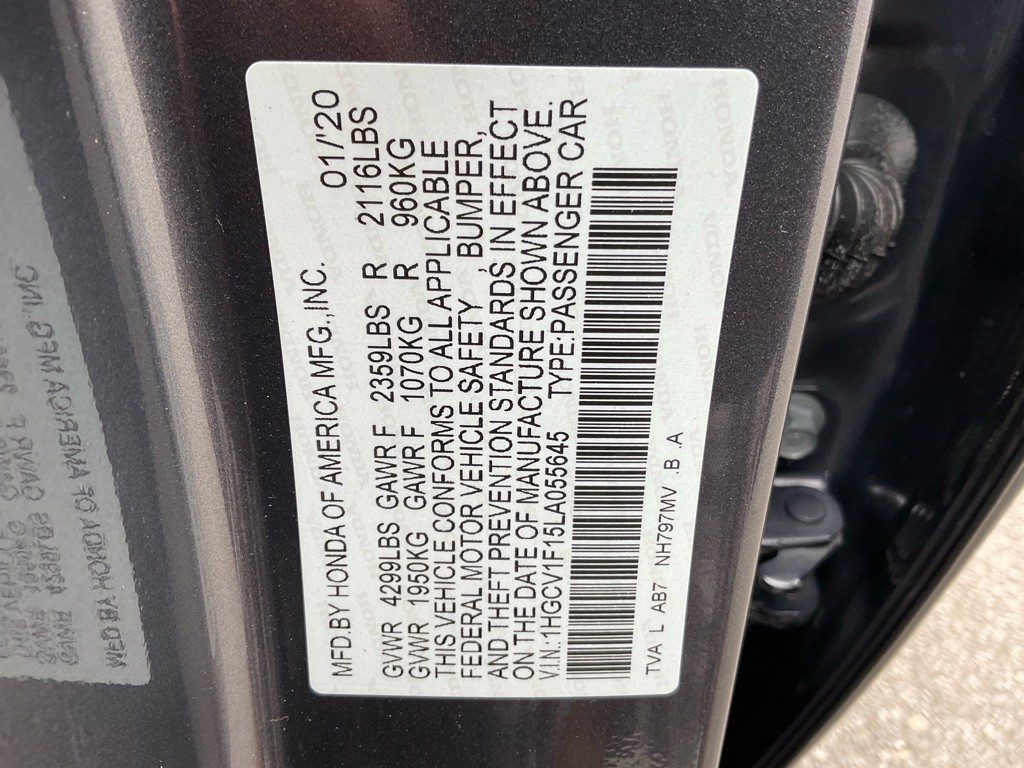 2020 Honda Accord Image 43