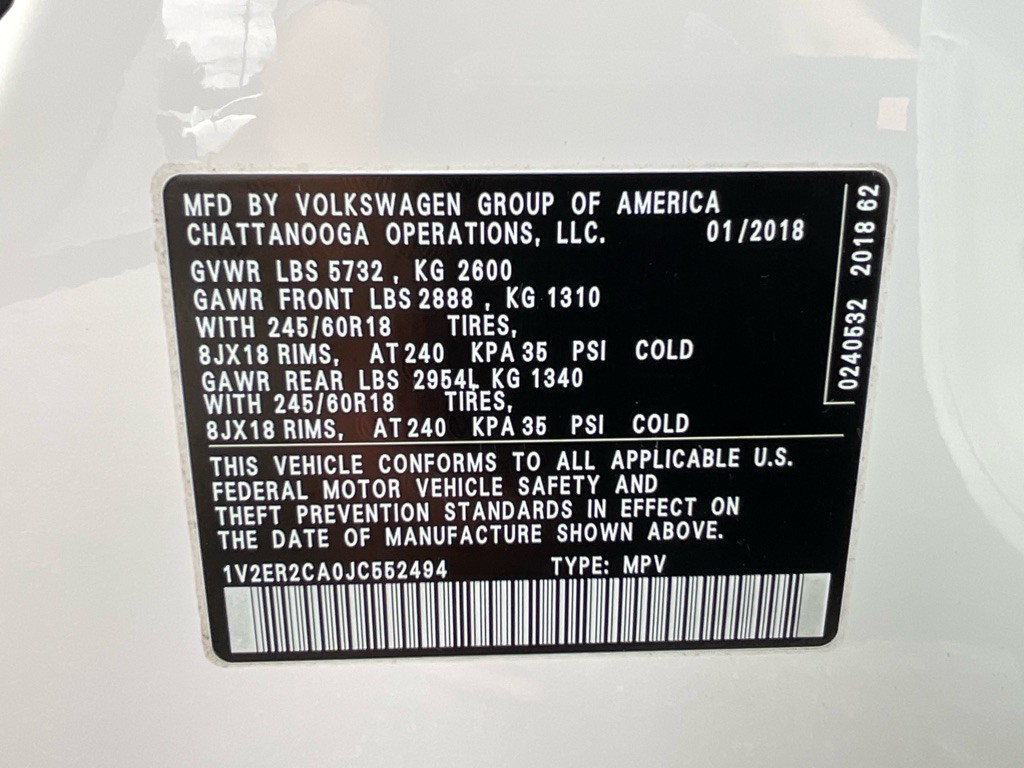 2018 Volkswagen Atlas Image 51