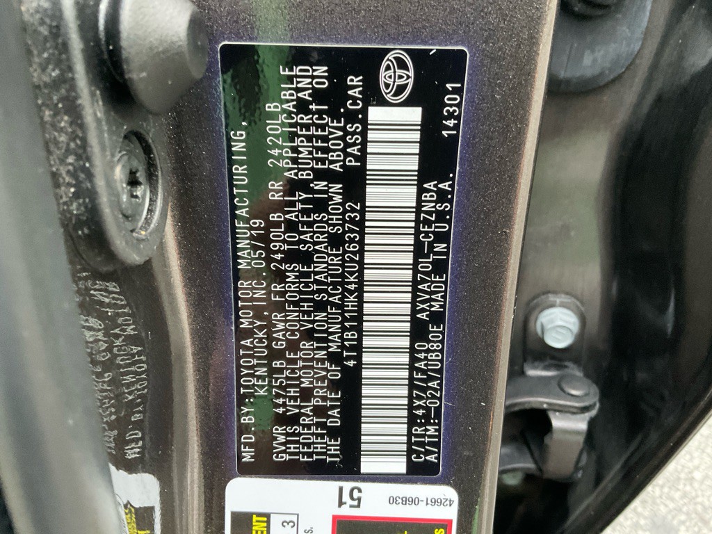 2019 Toyota Camry Image 45
