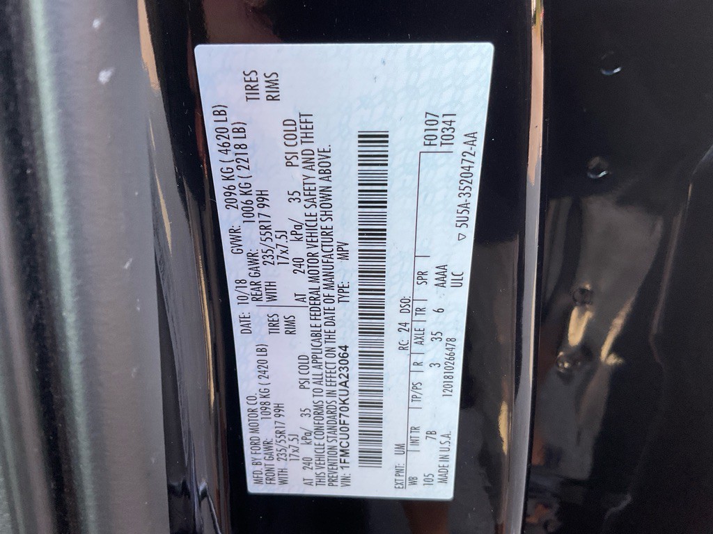 2019 Ford Escape Image 44