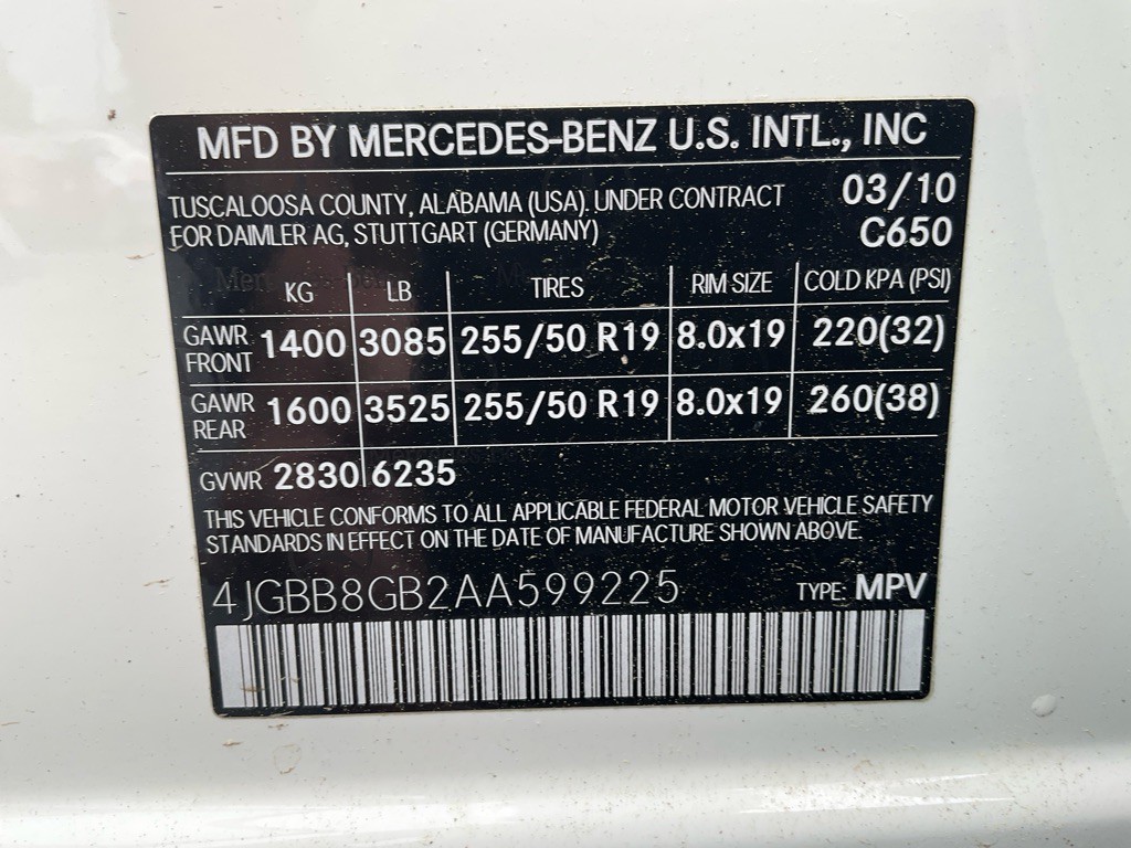 2010 Mercedes-Benz M-Class Image 48