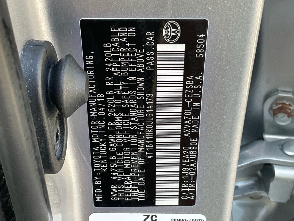 2018 Toyota Camry Image 44