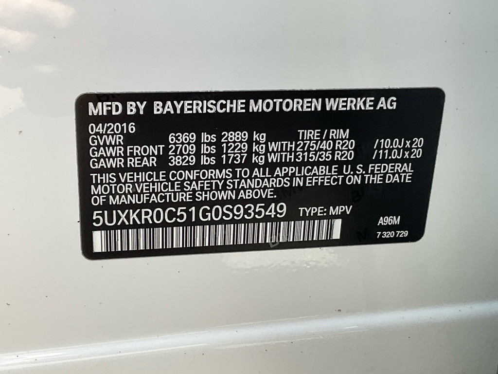 2016 BMW X5 Image 53