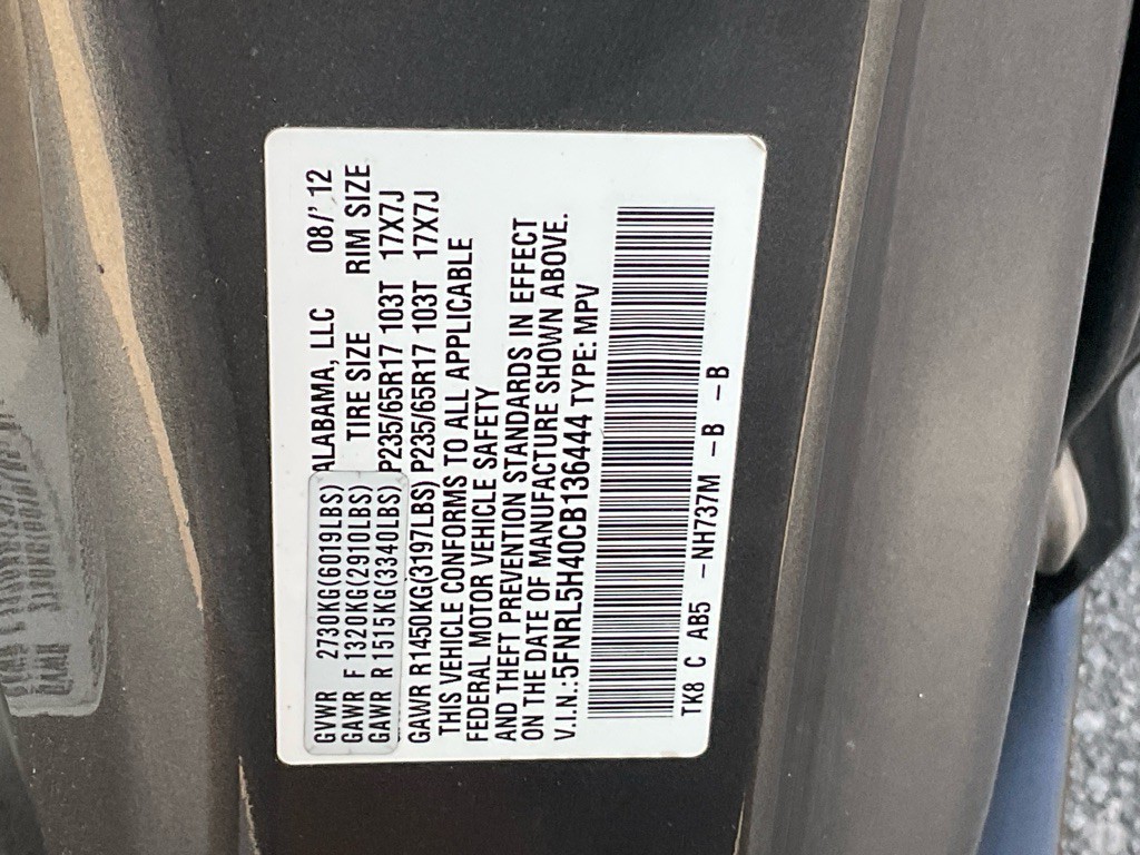 2012 Honda Odyssey Image 43