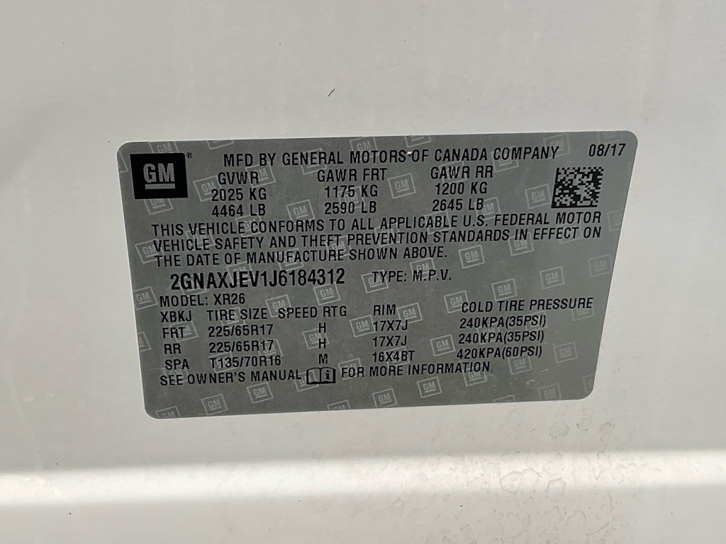 2018 Chevrolet Equinox Image 43