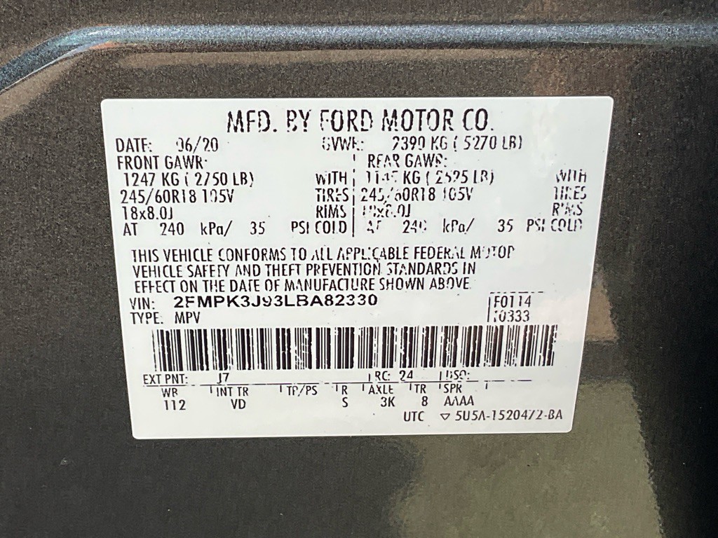 2020 Ford Edge Image 48