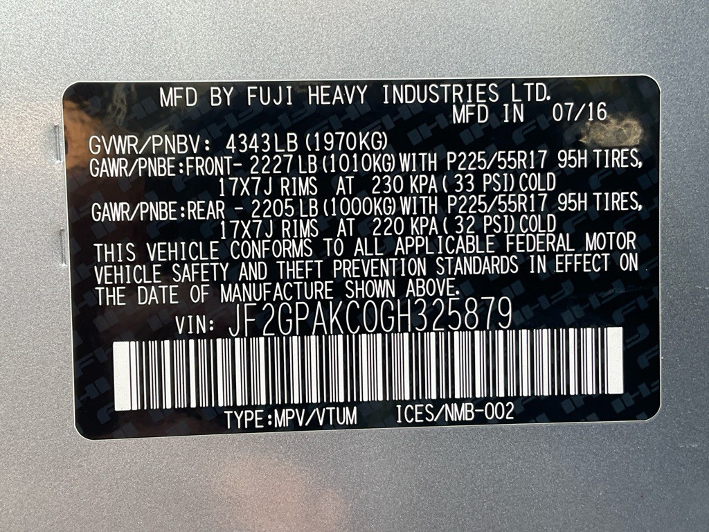 2016 Subaru Crosstrek Image 42