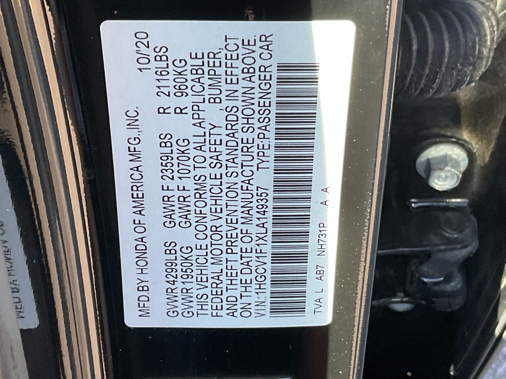 2020 Honda Accord Image 43