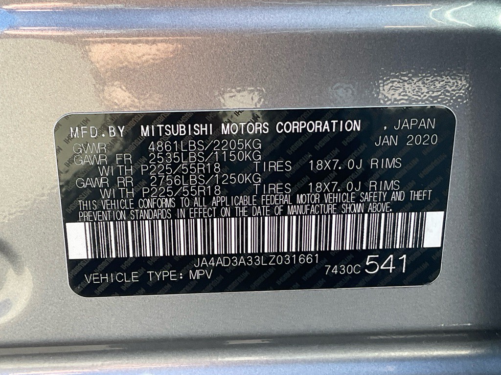 2020 Mitsubishi Outlander Image 49