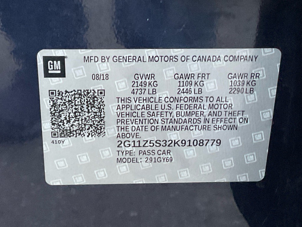 2019 Chevrolet Impala Image 46