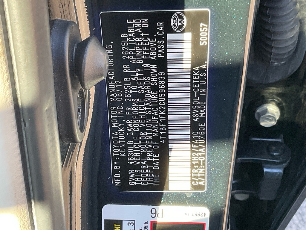 2012 Toyota Camry Image 43