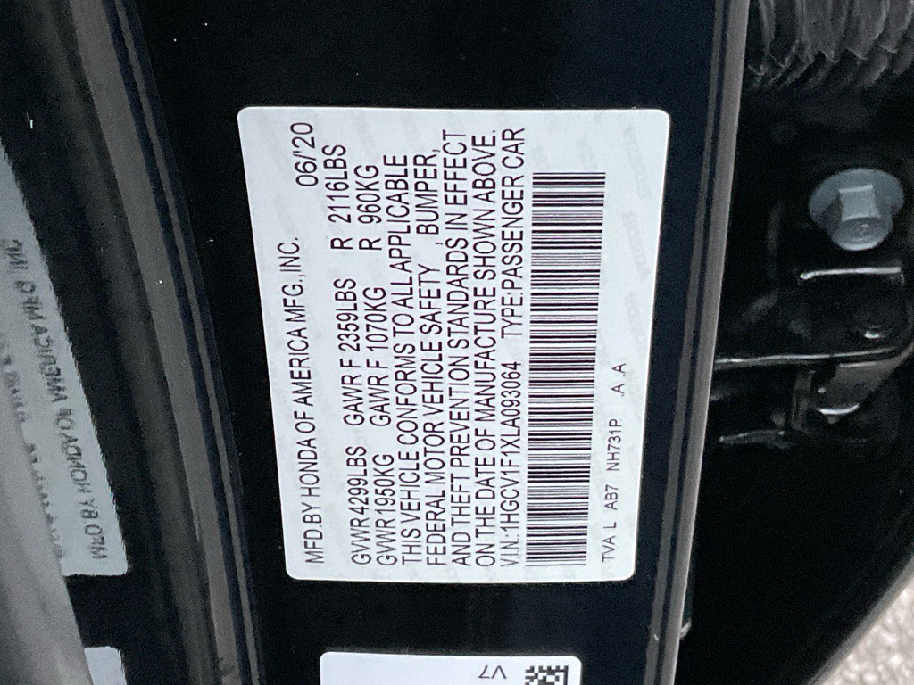 2020 Honda Accord Image 44