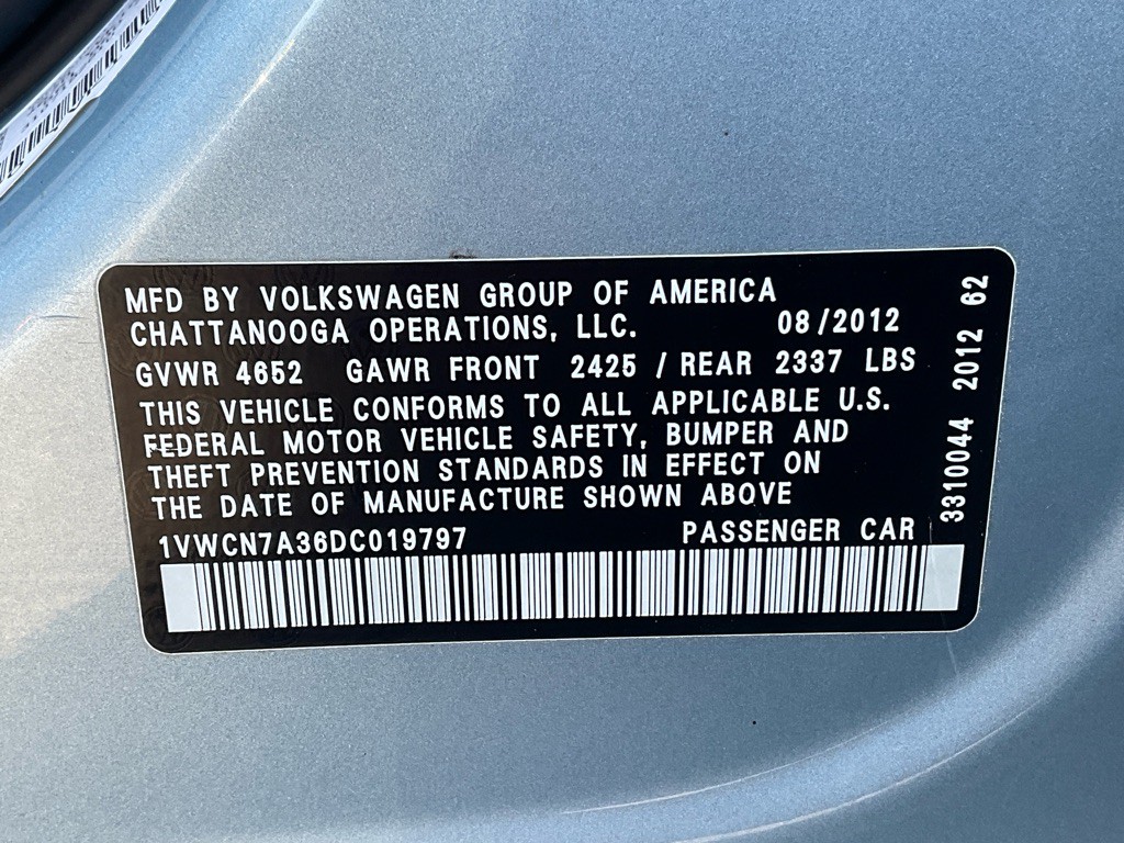 2013 Volkswagen Passat Image 48