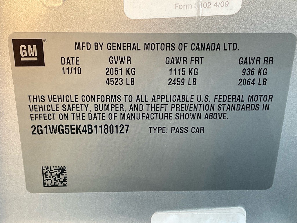 2011 Chevrolet Impala Image 42