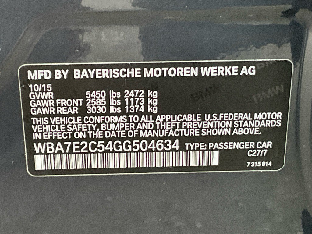 2016 BMW 7 Series Image 48