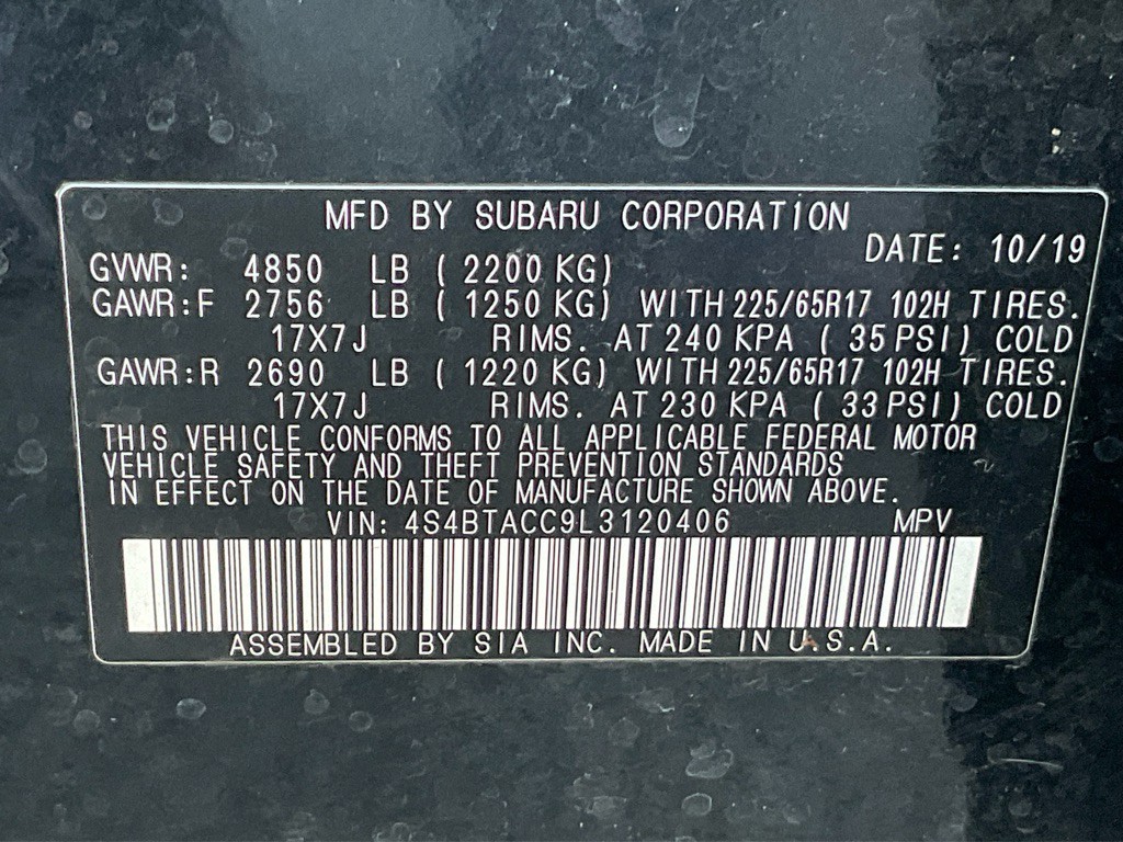 2020 Subaru Outback Image 47