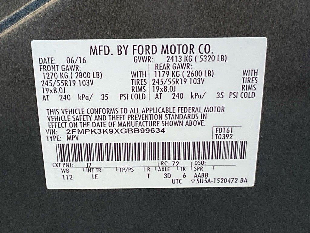 2016 Ford Edge Image 48