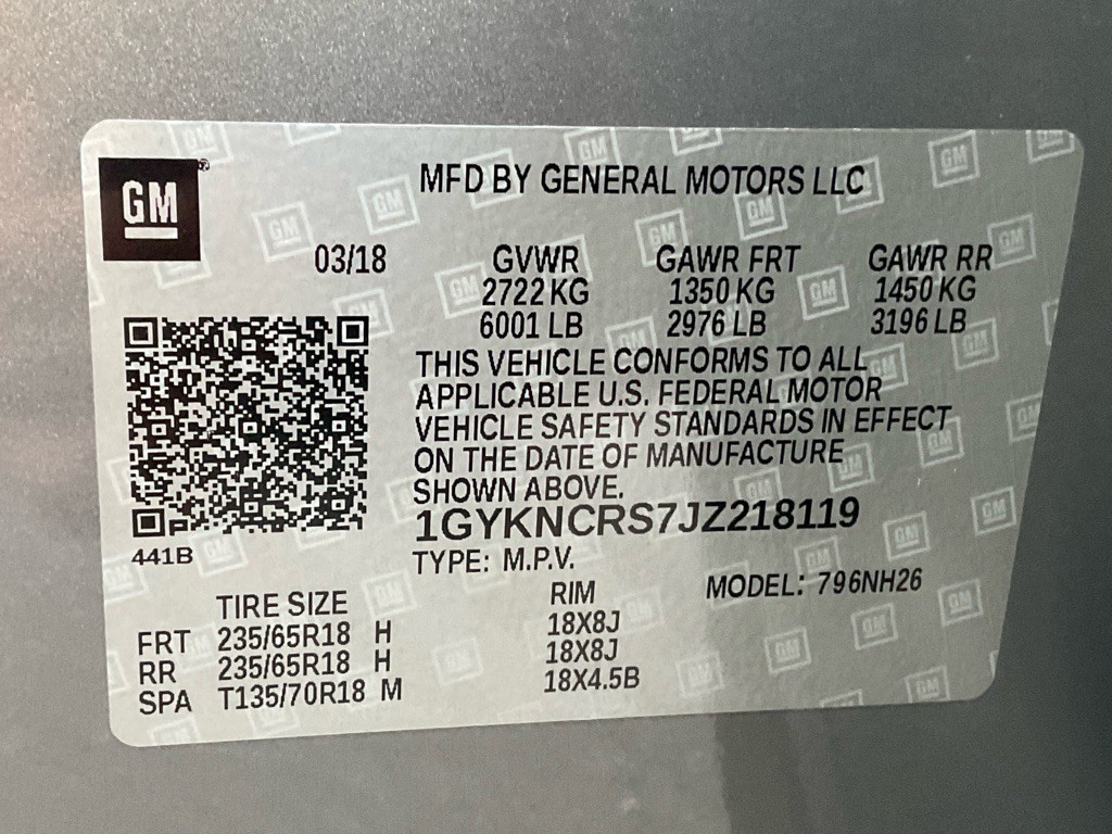 2018 Cadillac XT5 Image 51