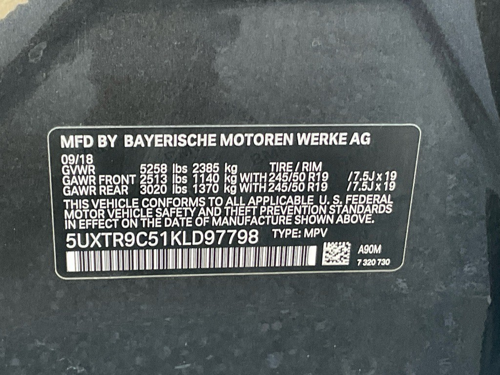 2019 BMW X3 Image 50