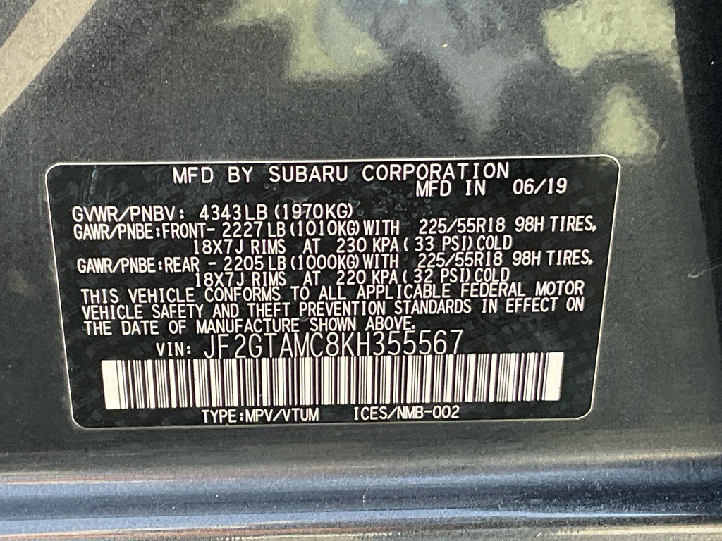 2019 Subaru Crosstrek Image 46