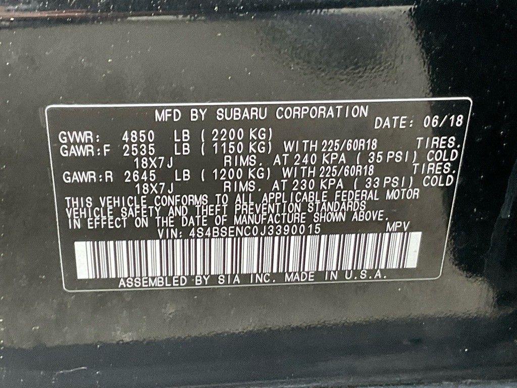 2018 Subaru Outback Image 51