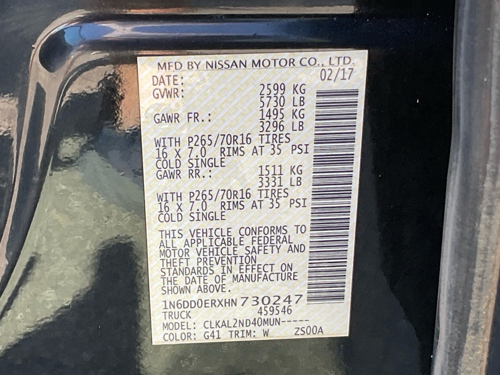 2017 Nissan Frontier Image 45