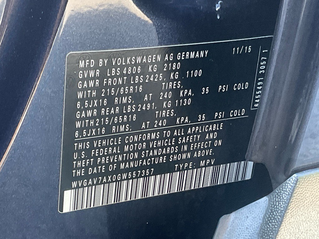 2016 Volkswagen Tiguan Image 48