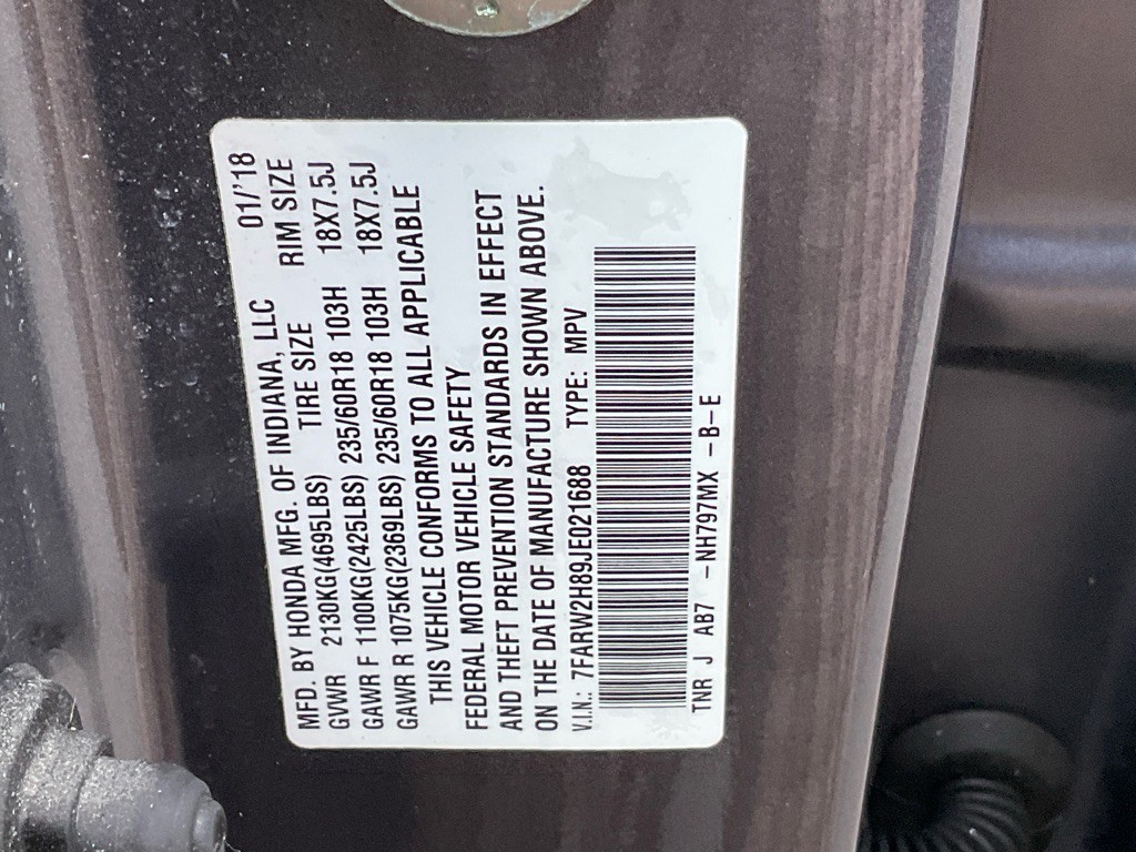 2018 Honda CR-V Image 53