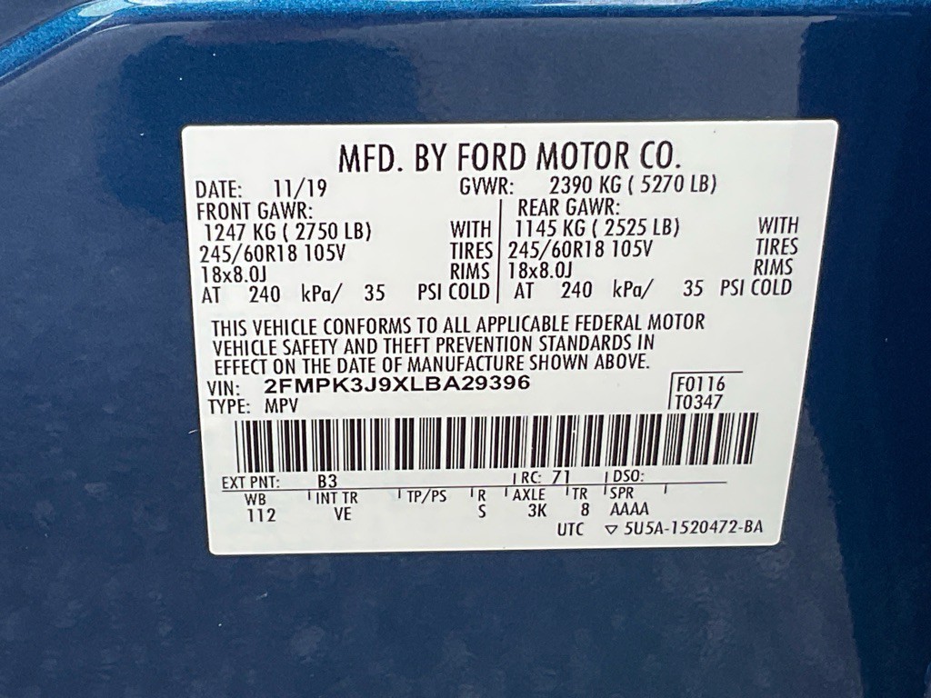 2020 Ford Edge Image 49