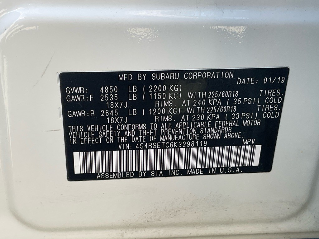 2019 Subaru Outback Image 54