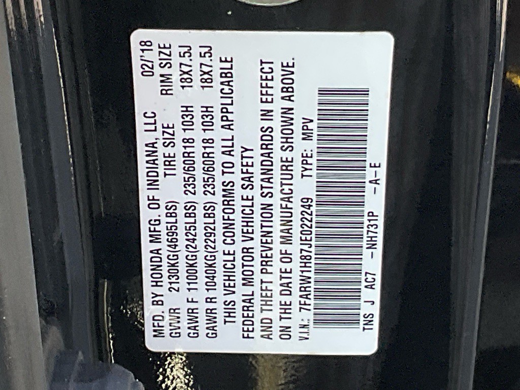2018 Honda CR-V Image 52
