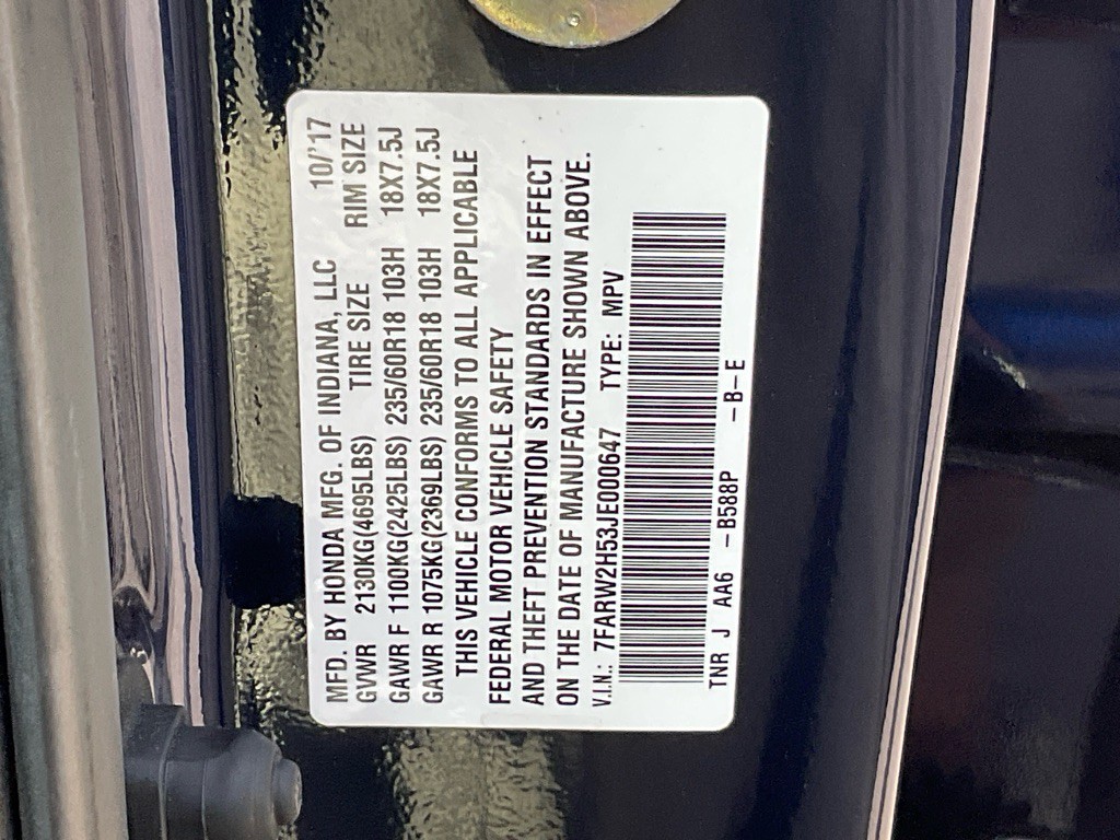 2018 Honda CR-V Image 52