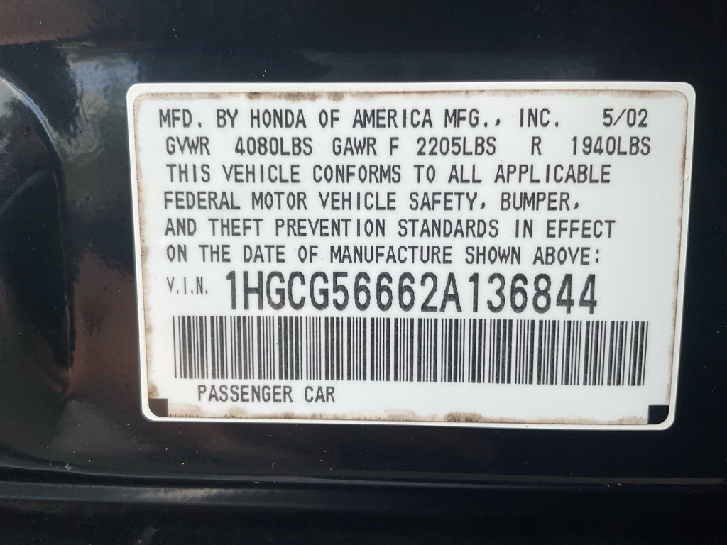 2002 Honda Accord Image 43