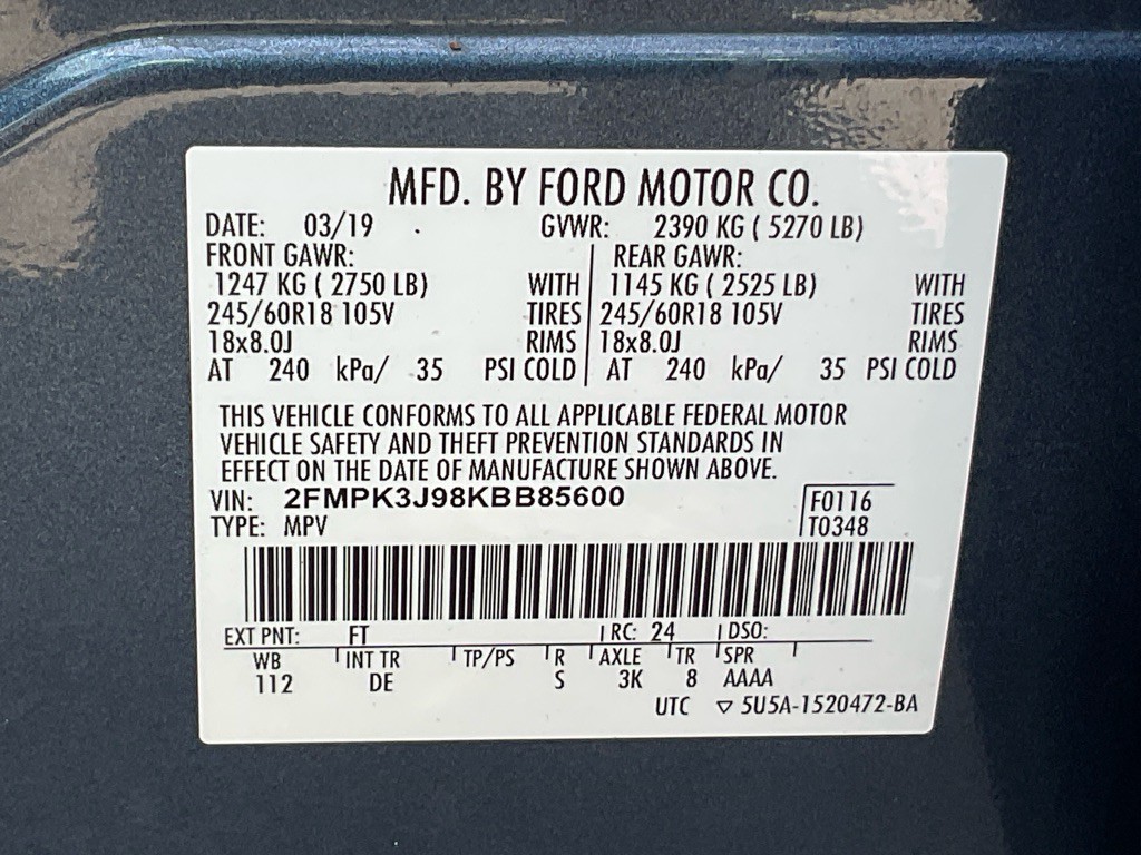2019 Ford Edge Image 48