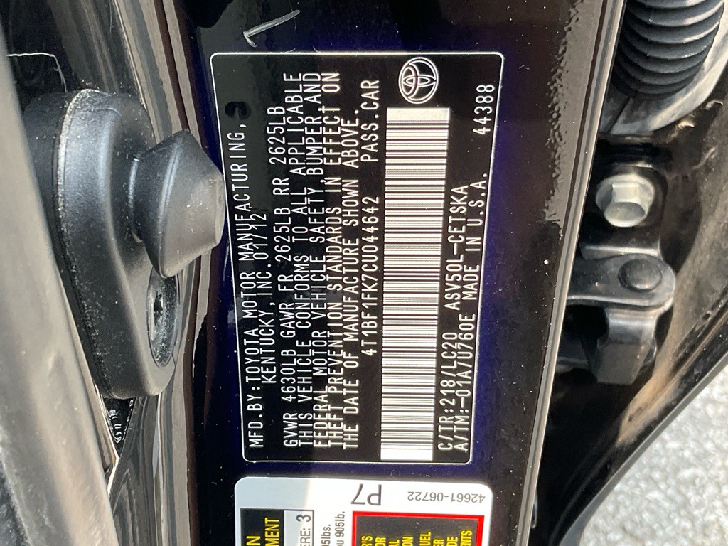 2012 Toyota Camry Image 47