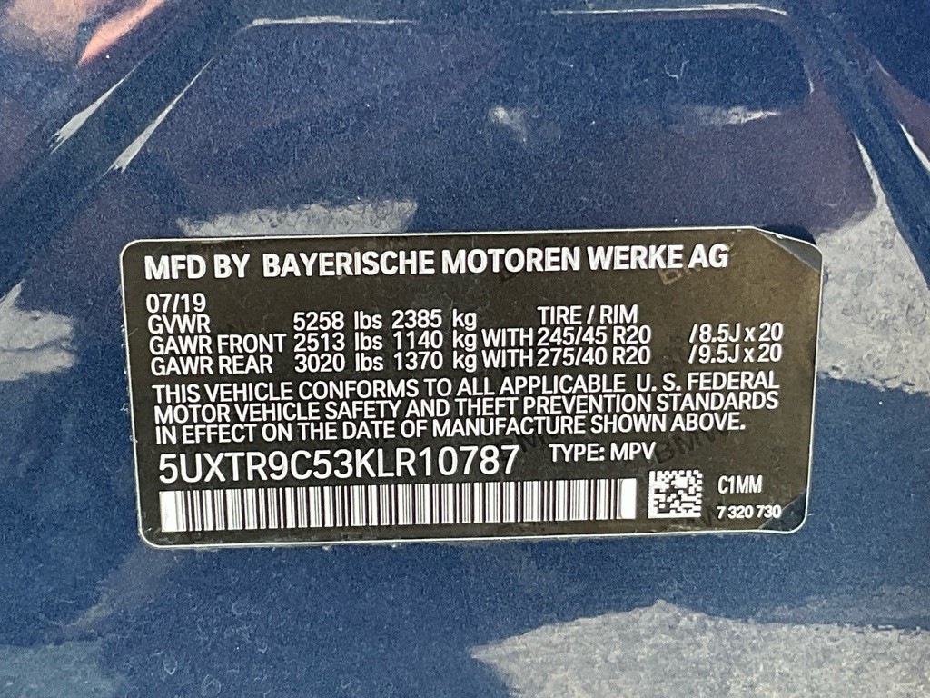 2019 BMW X3 Image 53