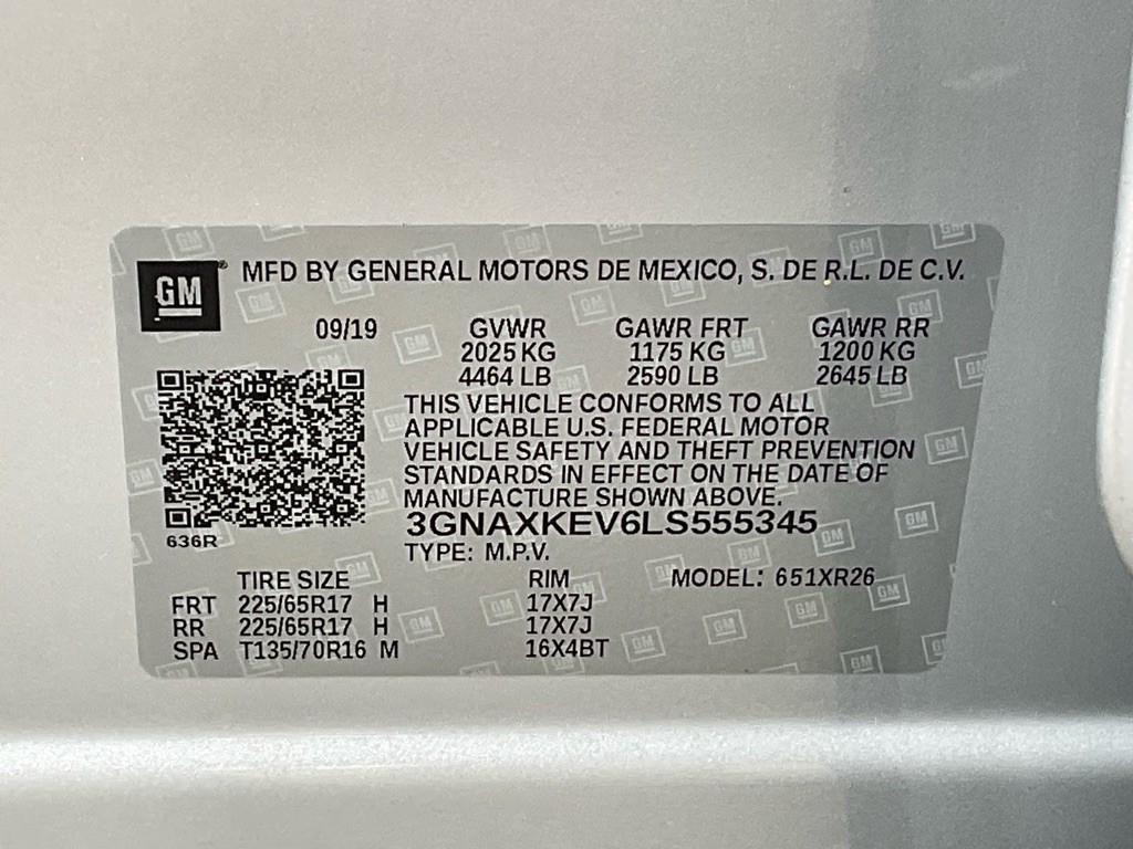 2020 Chevrolet Equinox Image 47