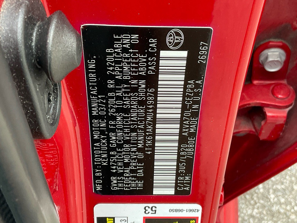 2021 Toyota Camry Image 48