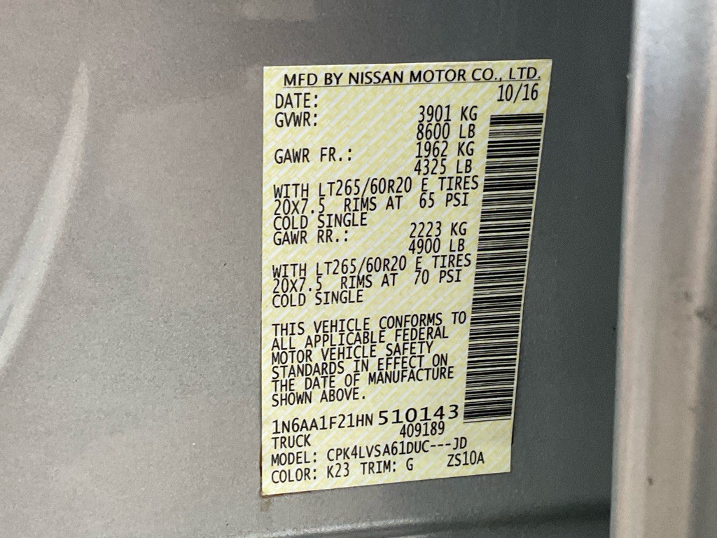 2017 Nissan Titan Image 53